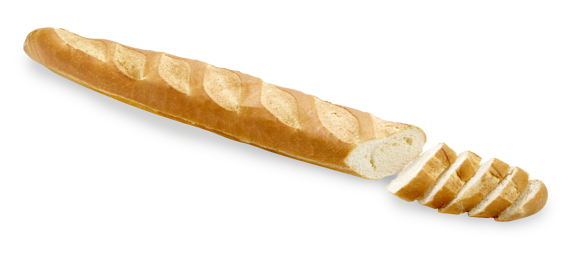 Afbeelding van WIT STOKBROOD GESNEDEN